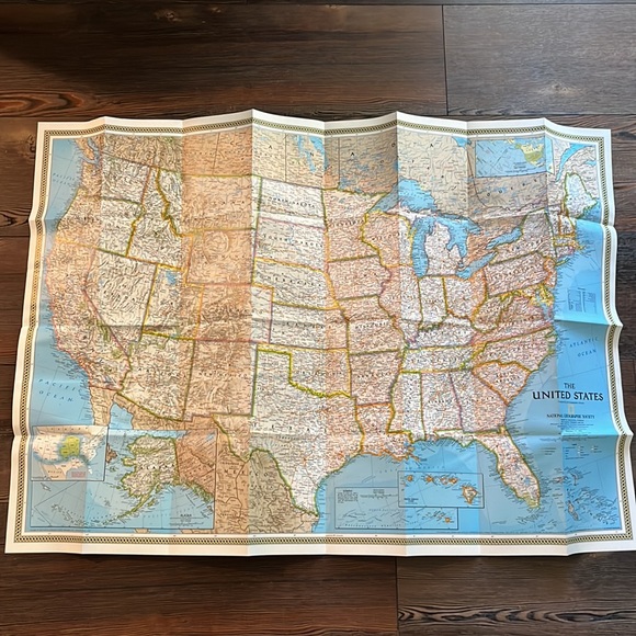 Close-Up USA National Geographic Society 15 Double-Sided Maps & World & USA EXC - Picture 5 of 8